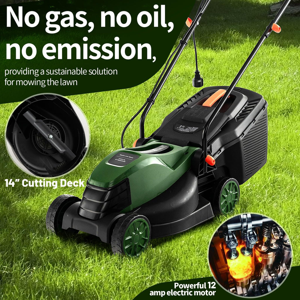 Electric Lawn Mower with Grass Collection Box H218