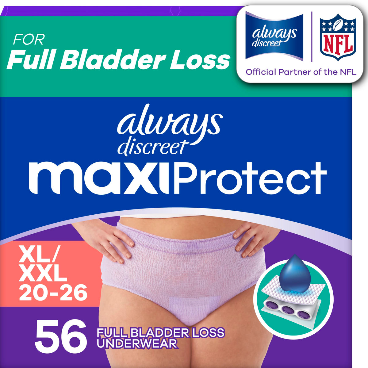 Scented Adult Diapers Size XL/XXL 56 Count B58668