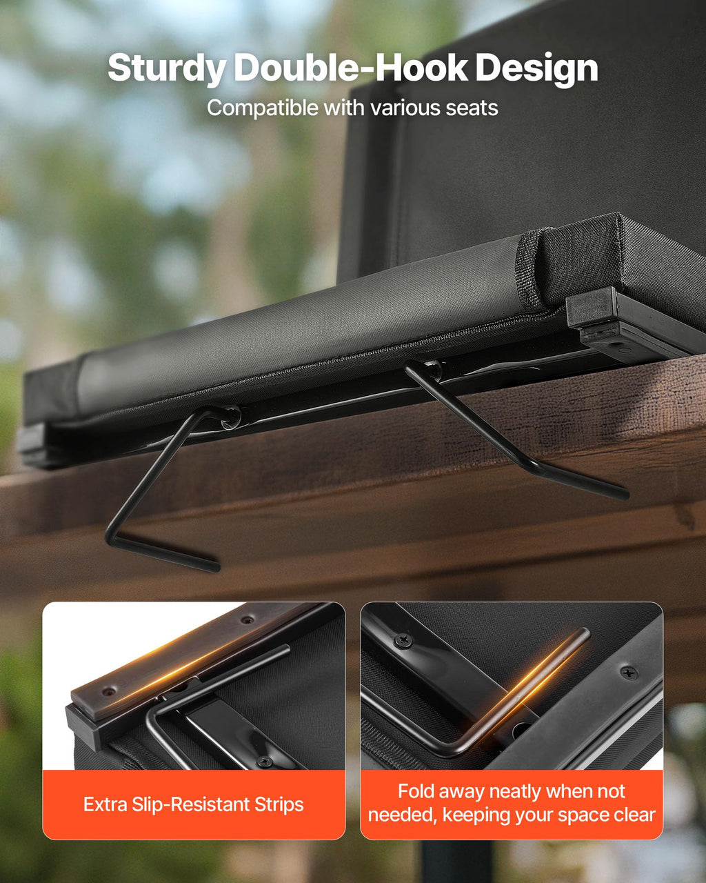 Folding Bleacher Seat with Back Support and Cushion K959575