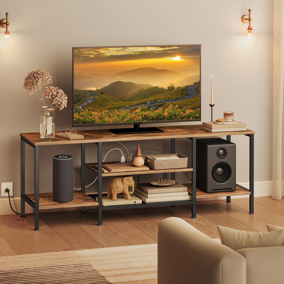 TV Stand with Power Outlets to 65 Inches I69645