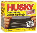 42 gal Black 3-Mil Contractor Trash Bag, 32-Count U733156