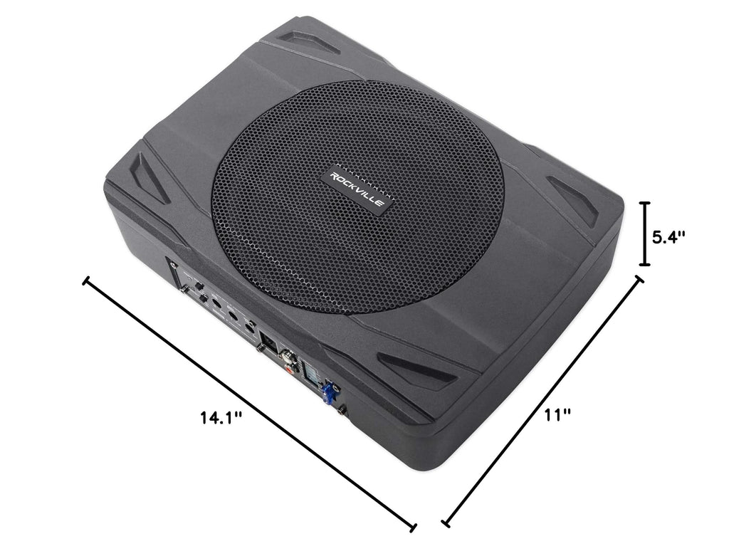 8" Powered Under-Seat Car Subwoofer F74360
