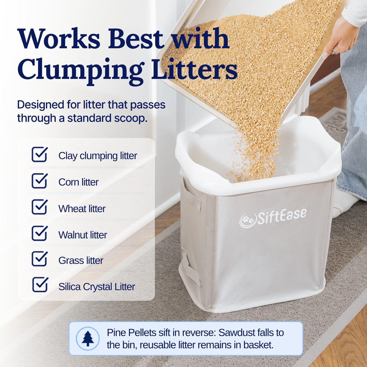 Cat Litter Sifter with Bin B645254