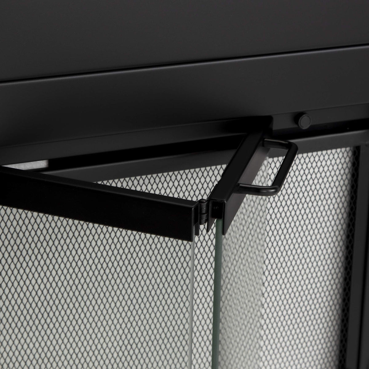 Black Medium Fireplace Screen L46116