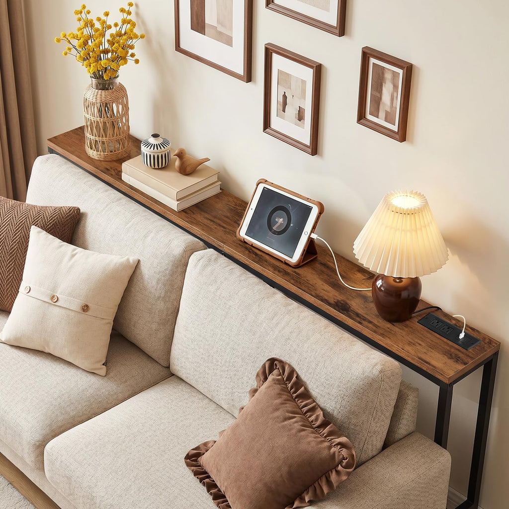 70.9" Narrow Console Table with Power Outlet K82261