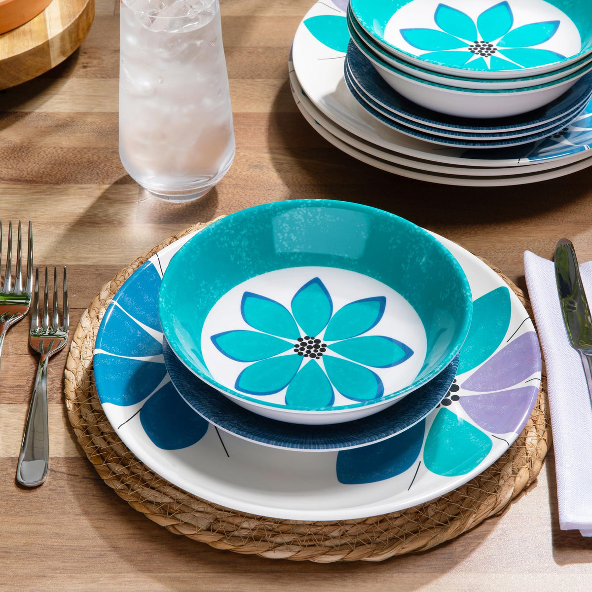 12-Piece Melamine Dinnerware Set I951576