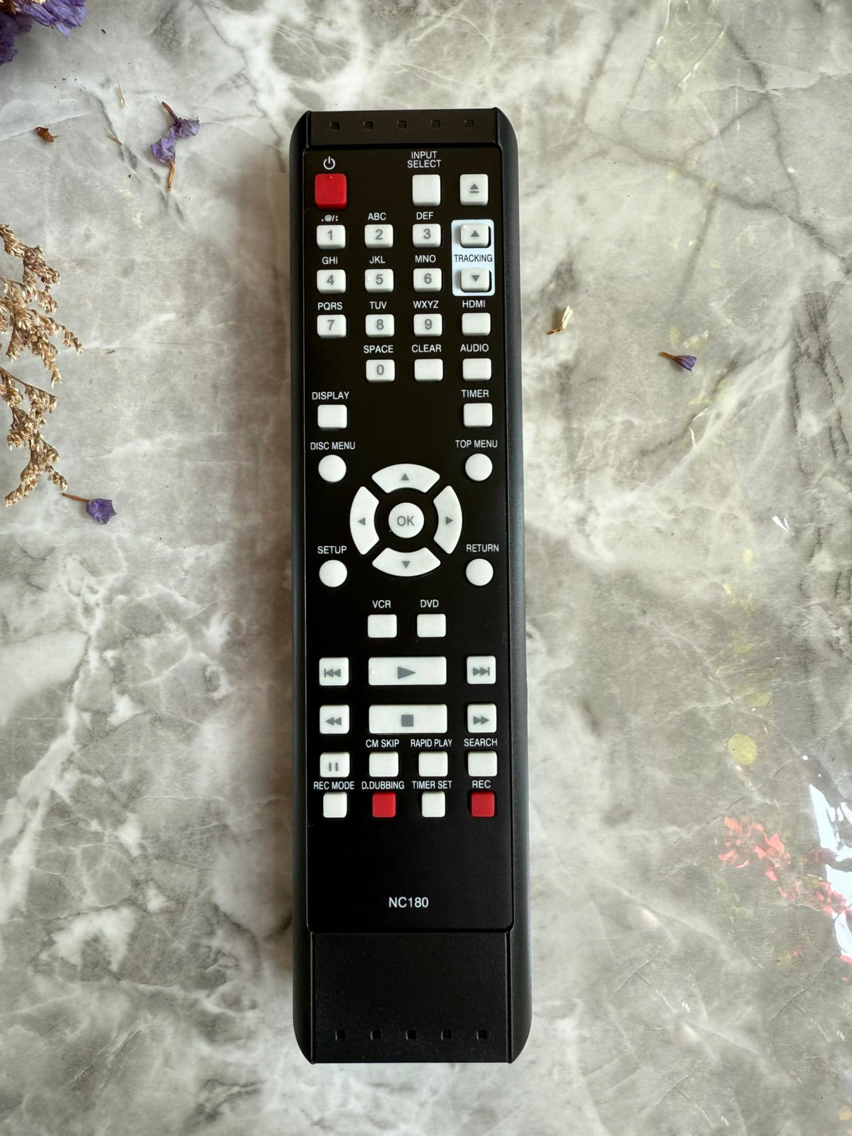Replacement Remote Control for VCR/DVD Player Combo Recorder H69827