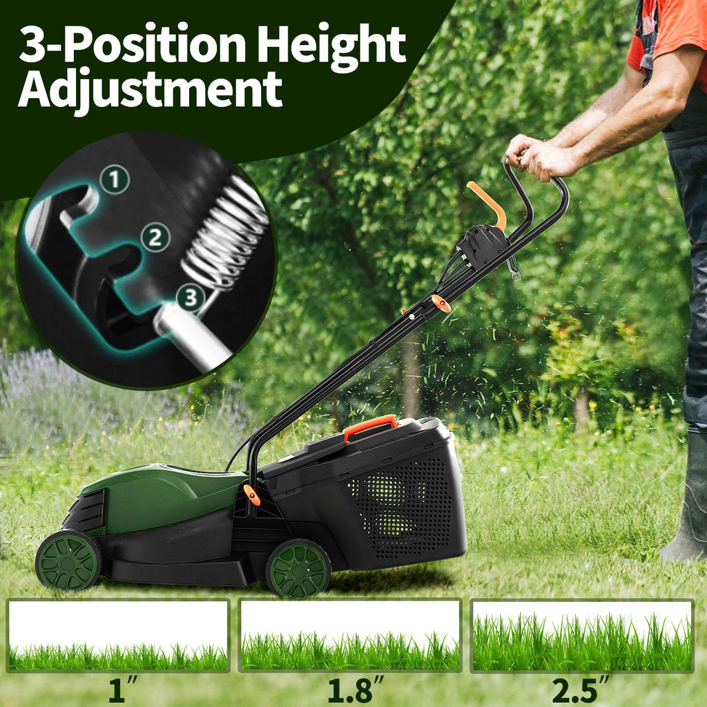 Electric Lawn Mower with Grass Collection Box H218