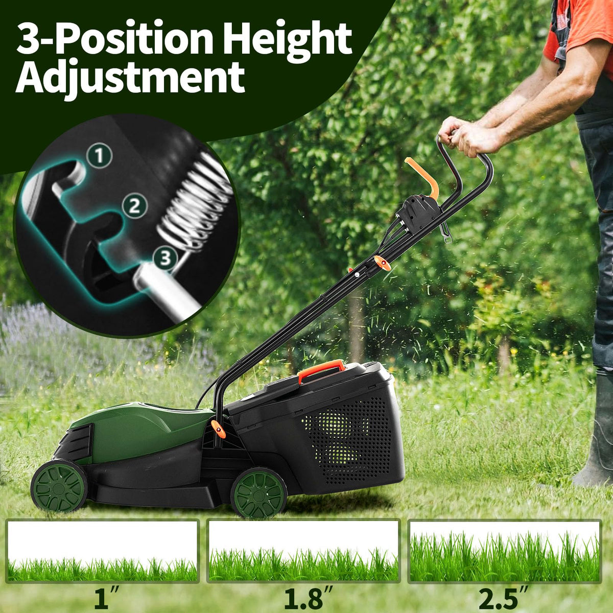 Electric Lawn Mower with Grass Collection Box H218