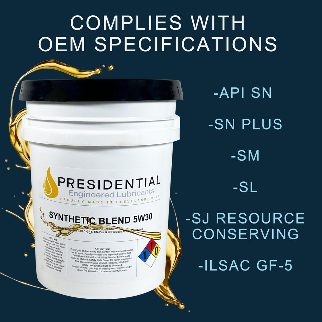 5W30 Synthetic Blend Motor Oil 5 Gallon O714211