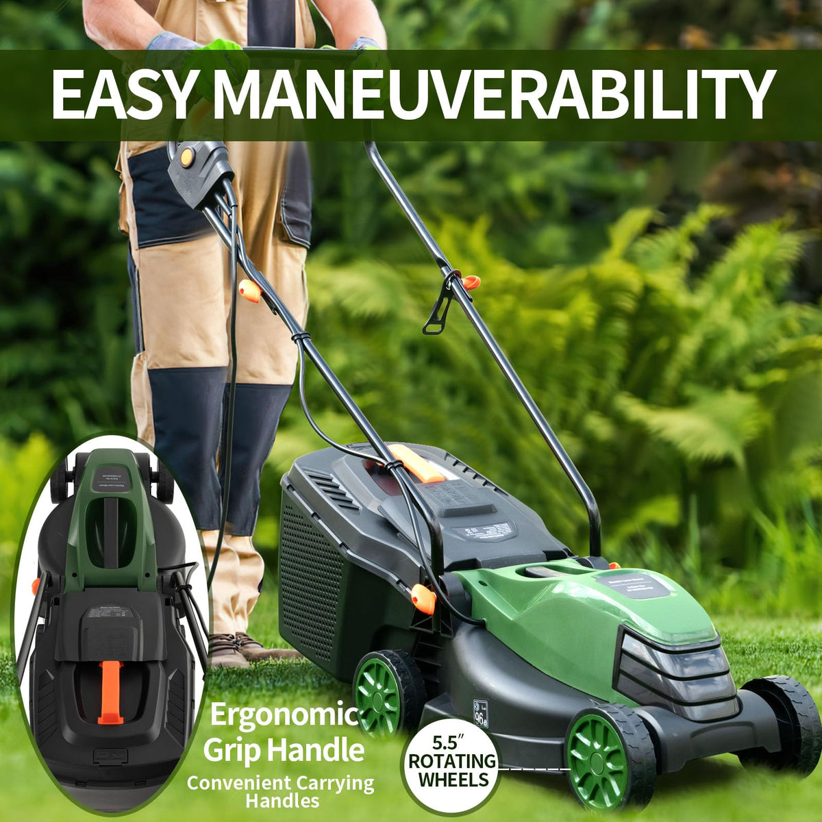 Electric Lawn Mower with Grass Collection Box H218