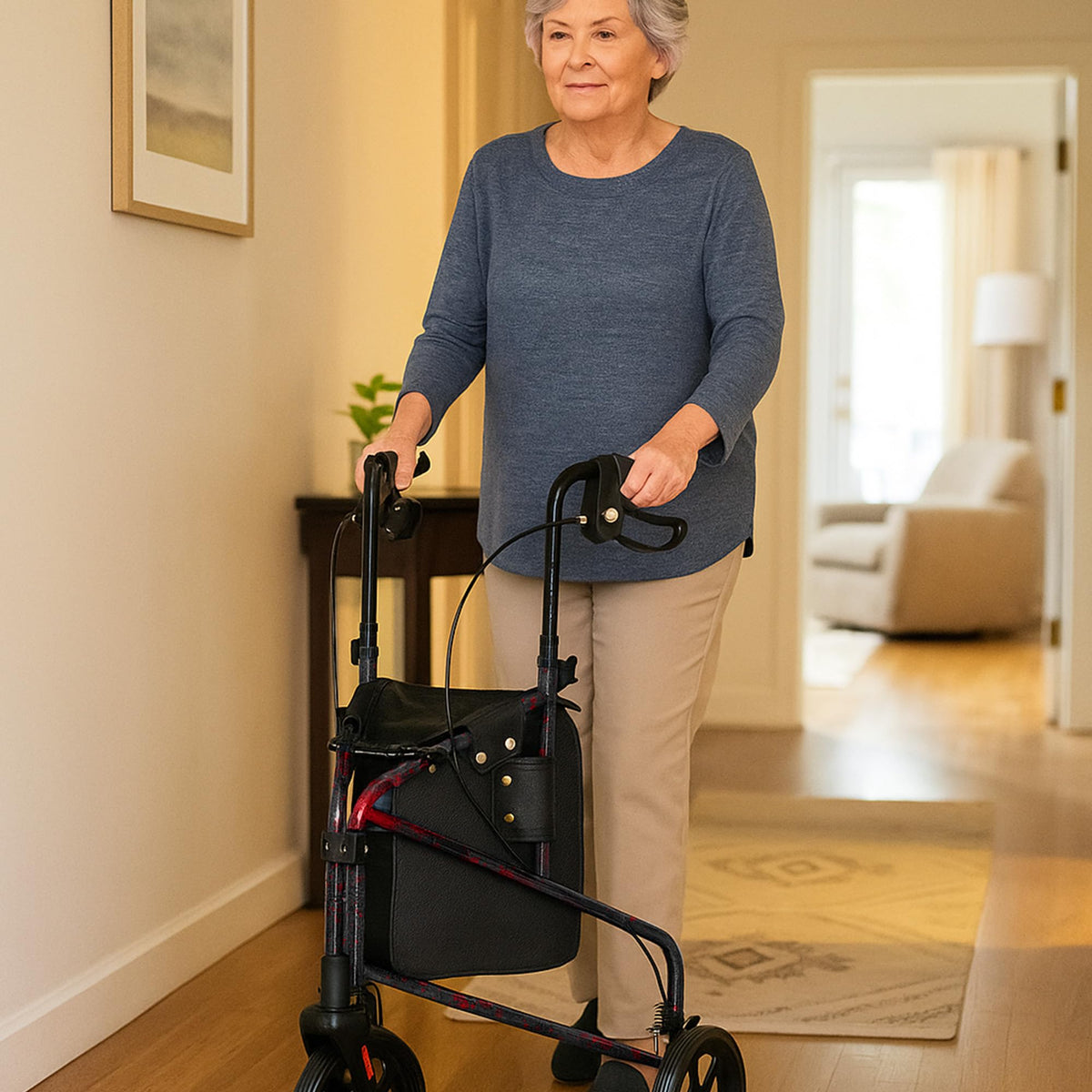 3-Wheel Rollator Walker Z681