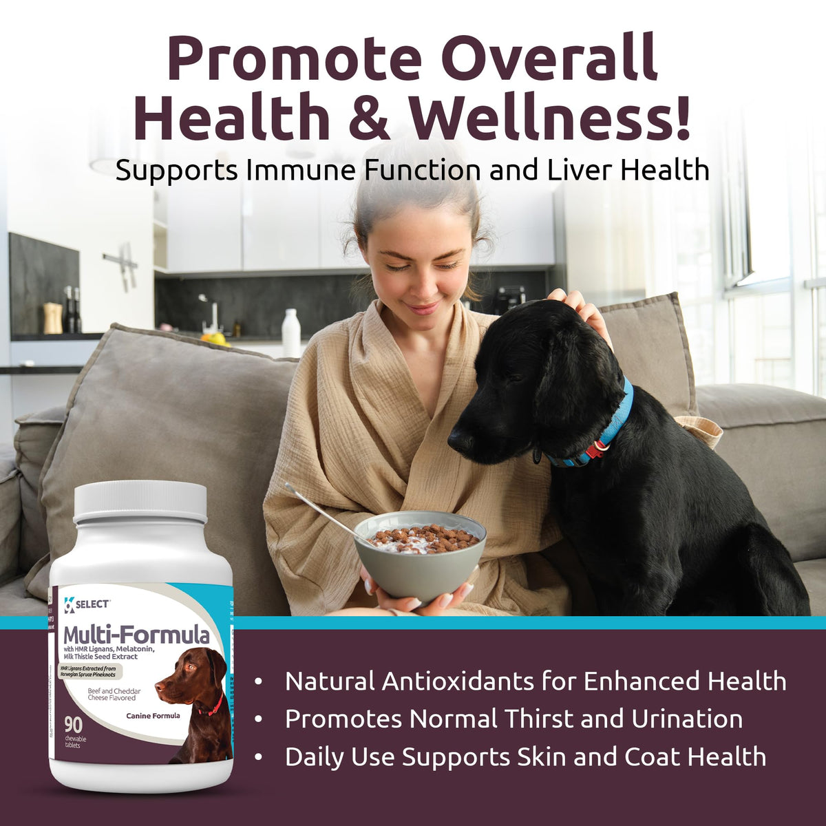 90 Tablets Beef Flavor Dog Multivitamin Y582600