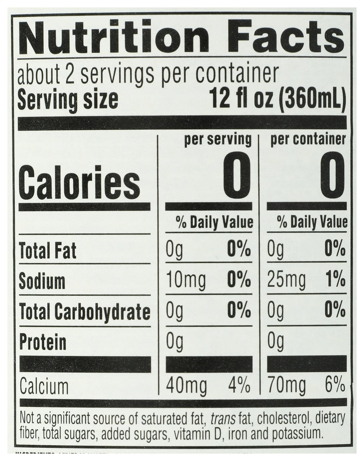 Unflavored Italian Sparkling Mineral Water T679811