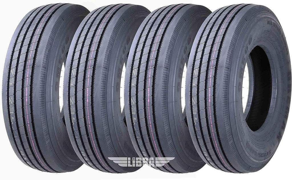 4 Heavy Duty Steel Trailer Tires 225/75R15 14 Ply F74507