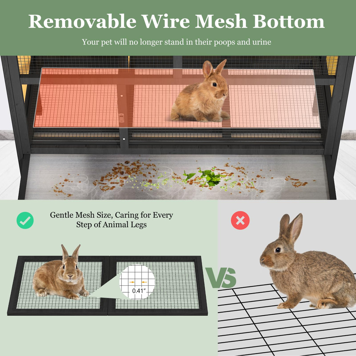 46.7" Rabbit Cage J999