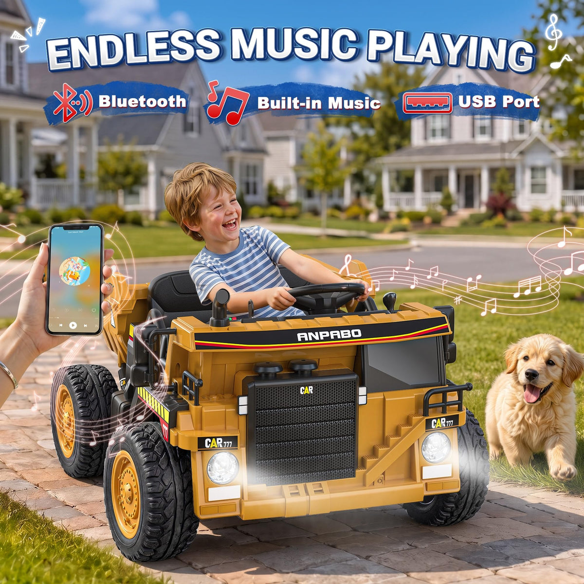 24V Ride On Dump Truck with Electric Dump Bed B830