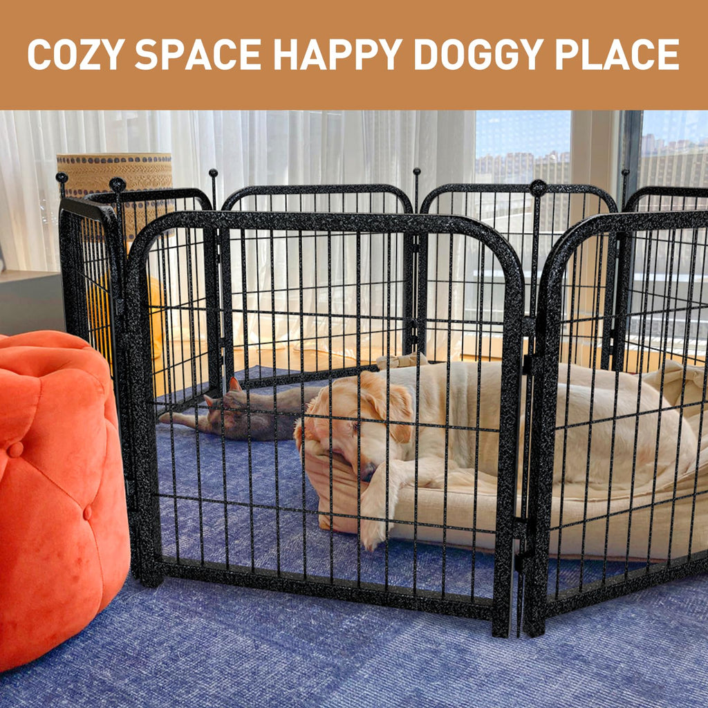 40in 16 Panels Heavy Duty Metal Dog Playpen M4883