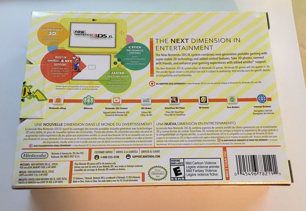 Yellow New Nintendo 3DS XL Console Y131