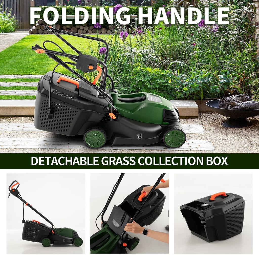 Electric Lawn Mower with Grass Collection Box H218