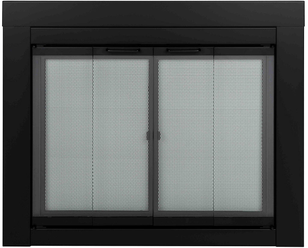 Black Medium Fireplace Screen L46116