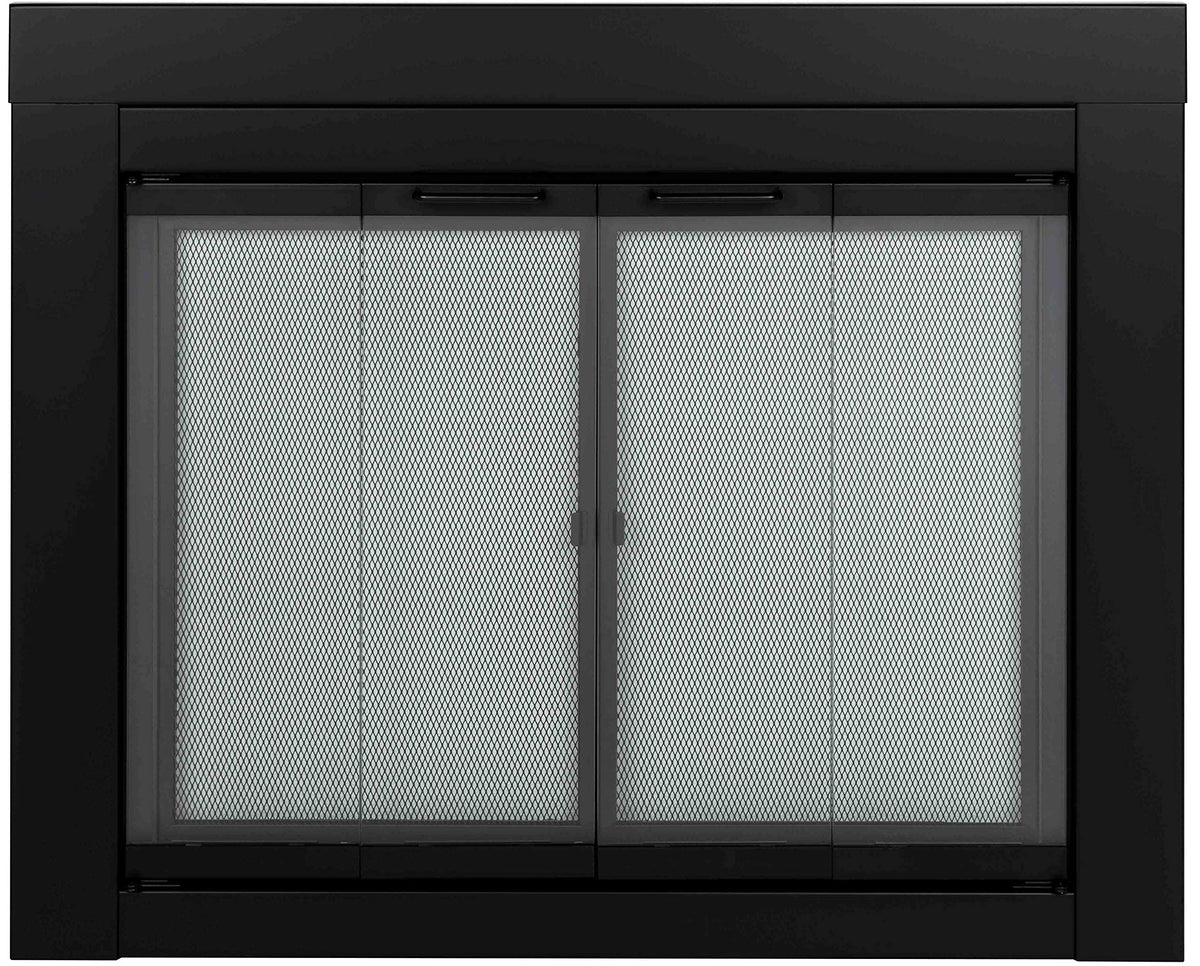 Black Medium Fireplace Screen L46116